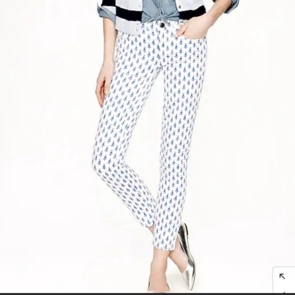 J. Crew Denim - J. Crew | Toothpick Ankle Jeans in Blue Thistle Print